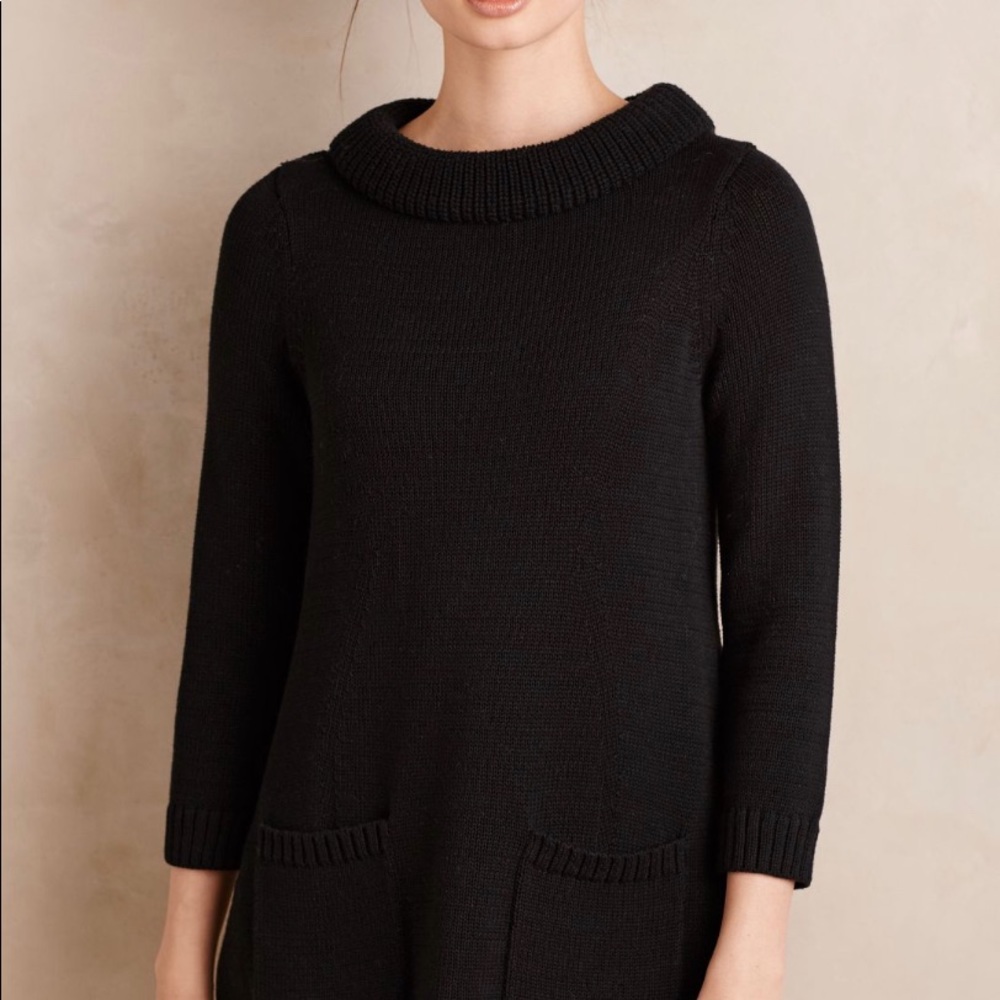 Field & Flower Rib Trimmed Tunic Sweater